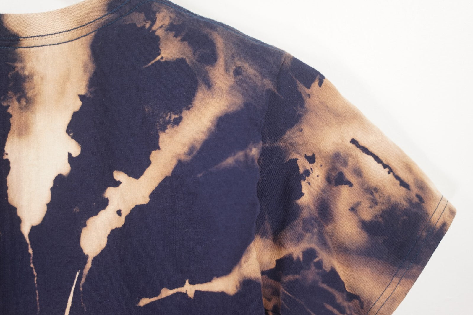 Custom North Carolina Tar Heels Short Sleeve T-Shirt Tie-Dye Men's S Upcycled