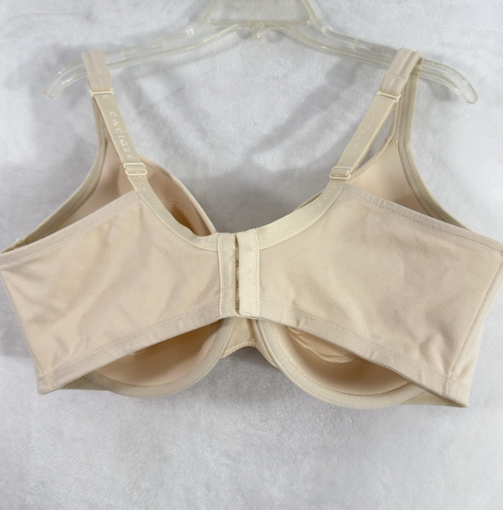 Cacique 44DDD Bra Beige Lightly Lined T-Shirt Underwire Womens Lane Bryant