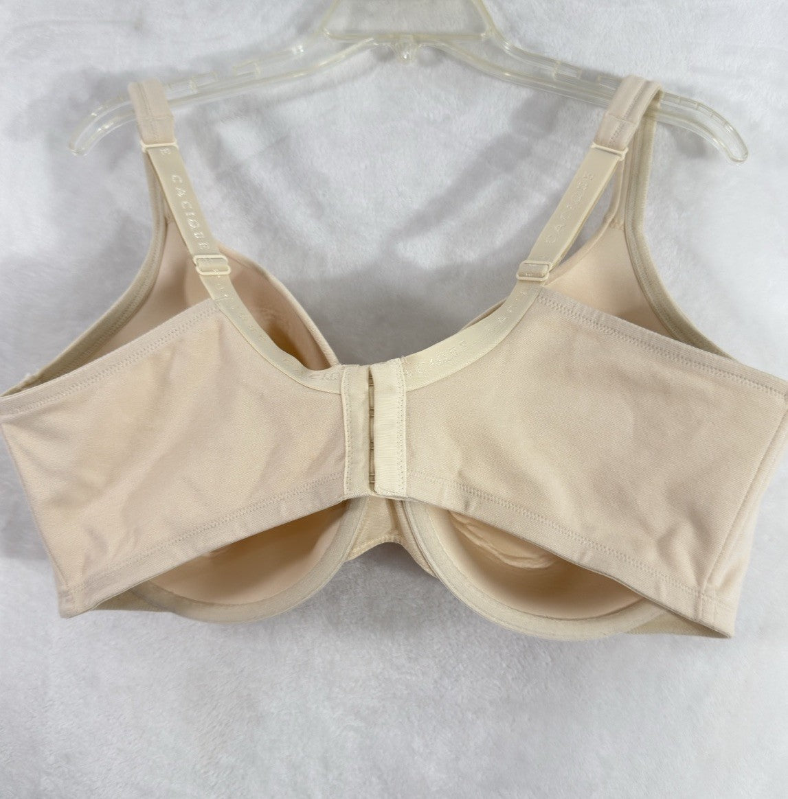 Cacique 44DDD Bra Beige Lightly Lined T-Shirt Underwire Womens Lane Bryant
