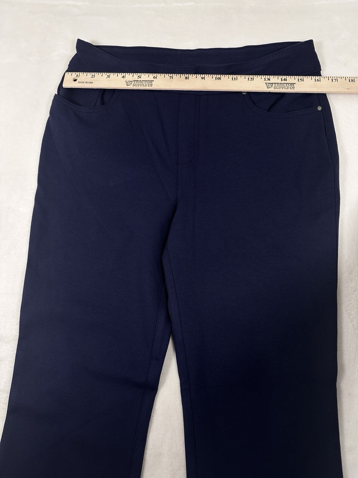 Chicos 5 Pocket Ponte Pants Size 0 US 4 Navy Blue Womens