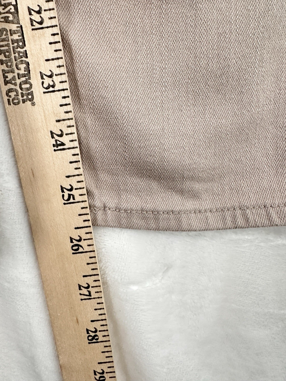 Chicos Jeans 00 US 2 Beige Perfect Stretch Girlfriend Slim Leg Ankle Womens