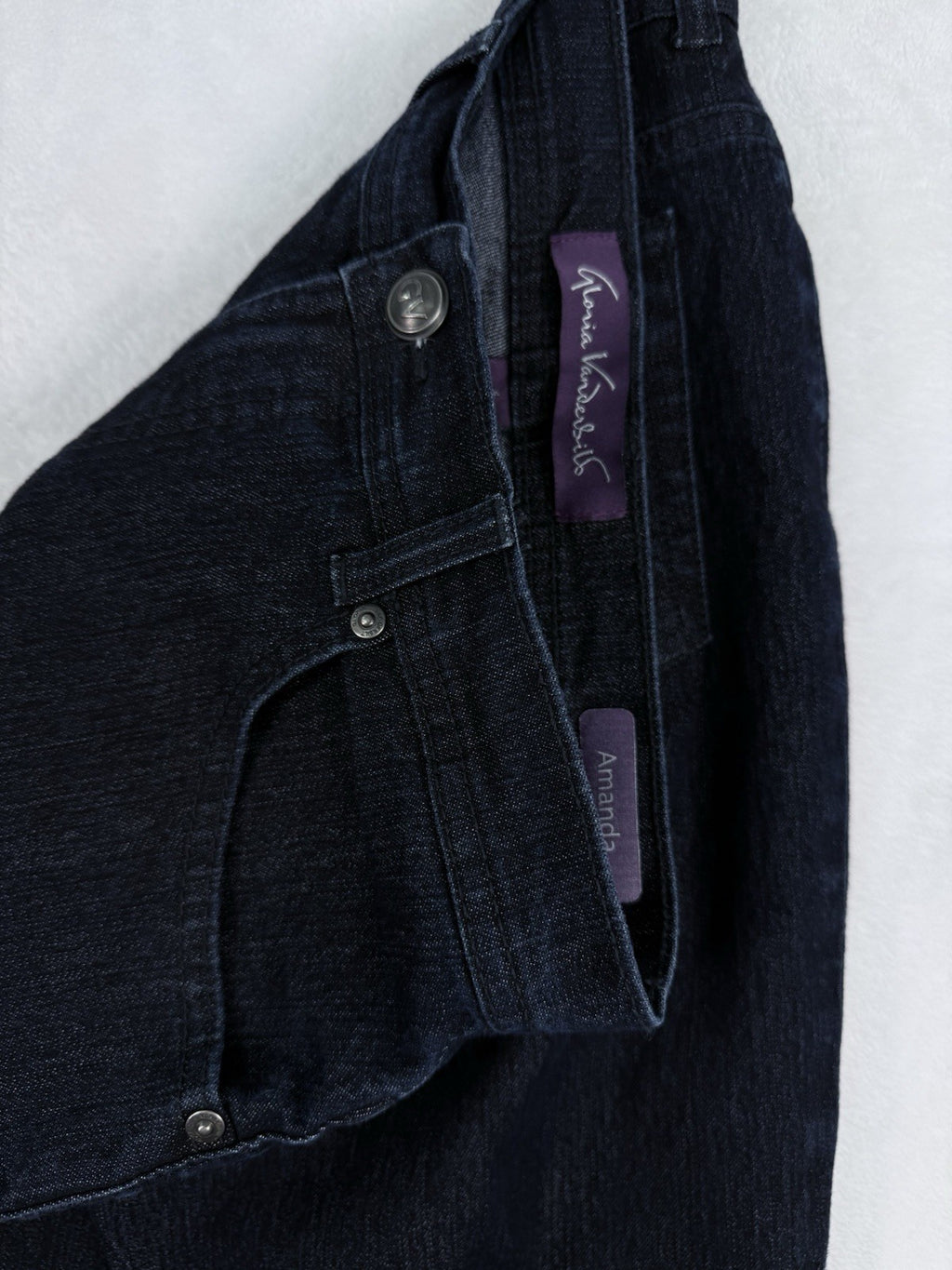 Gloria Vanderbilt Amanda Jeans 6 Average Dark Blue Womens