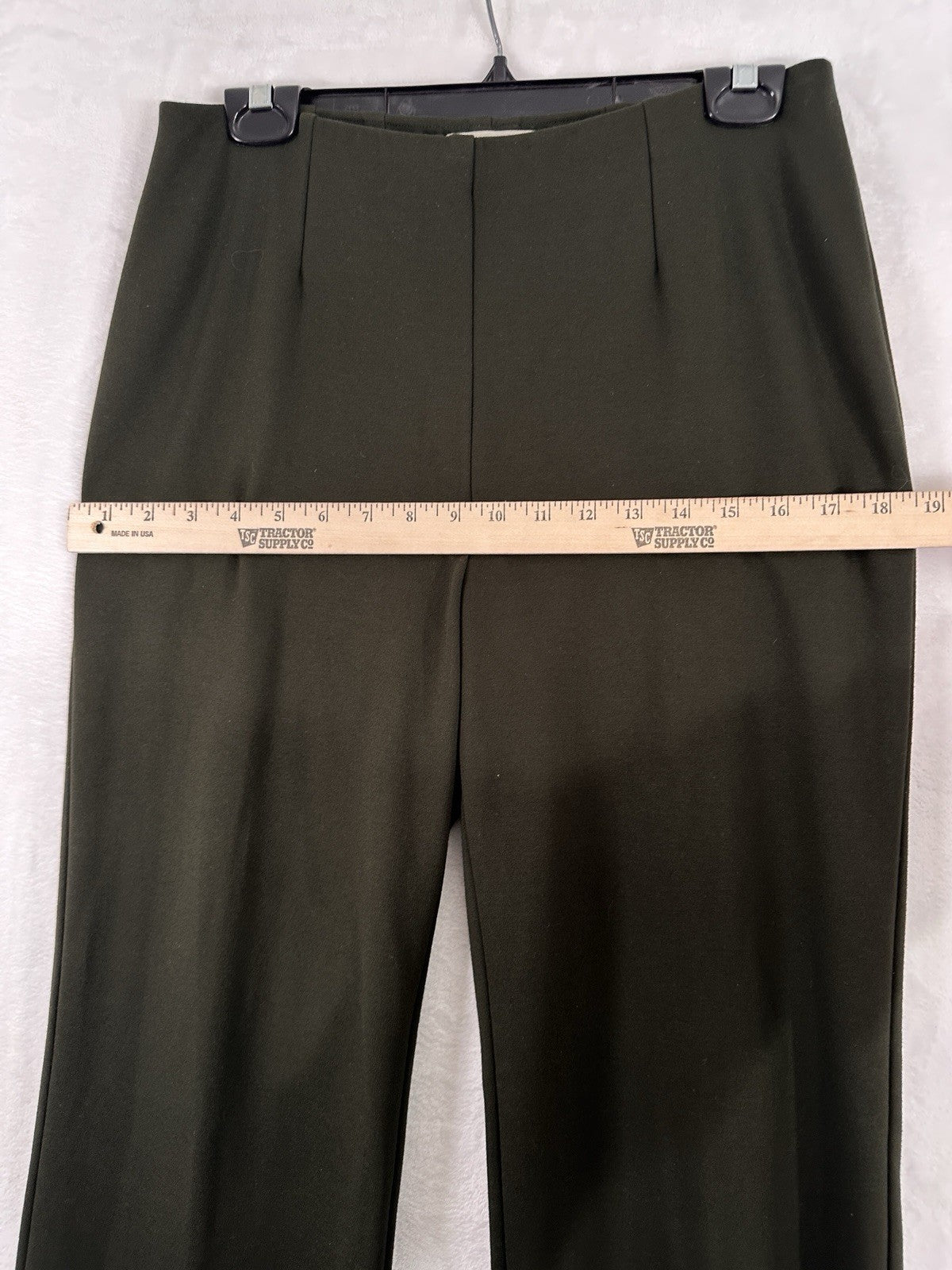 Coldwater Creek Ponte Perfect Holly Trousers Small Petite Green Pull On Pants