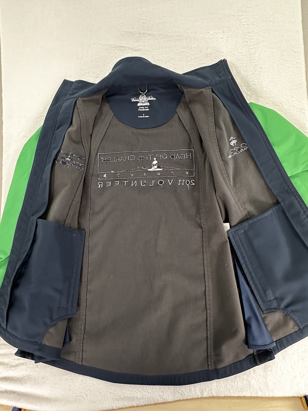 Brooks Brothers Head Of The Charles Jacket Small Men’s Rowing Volunteer 2011