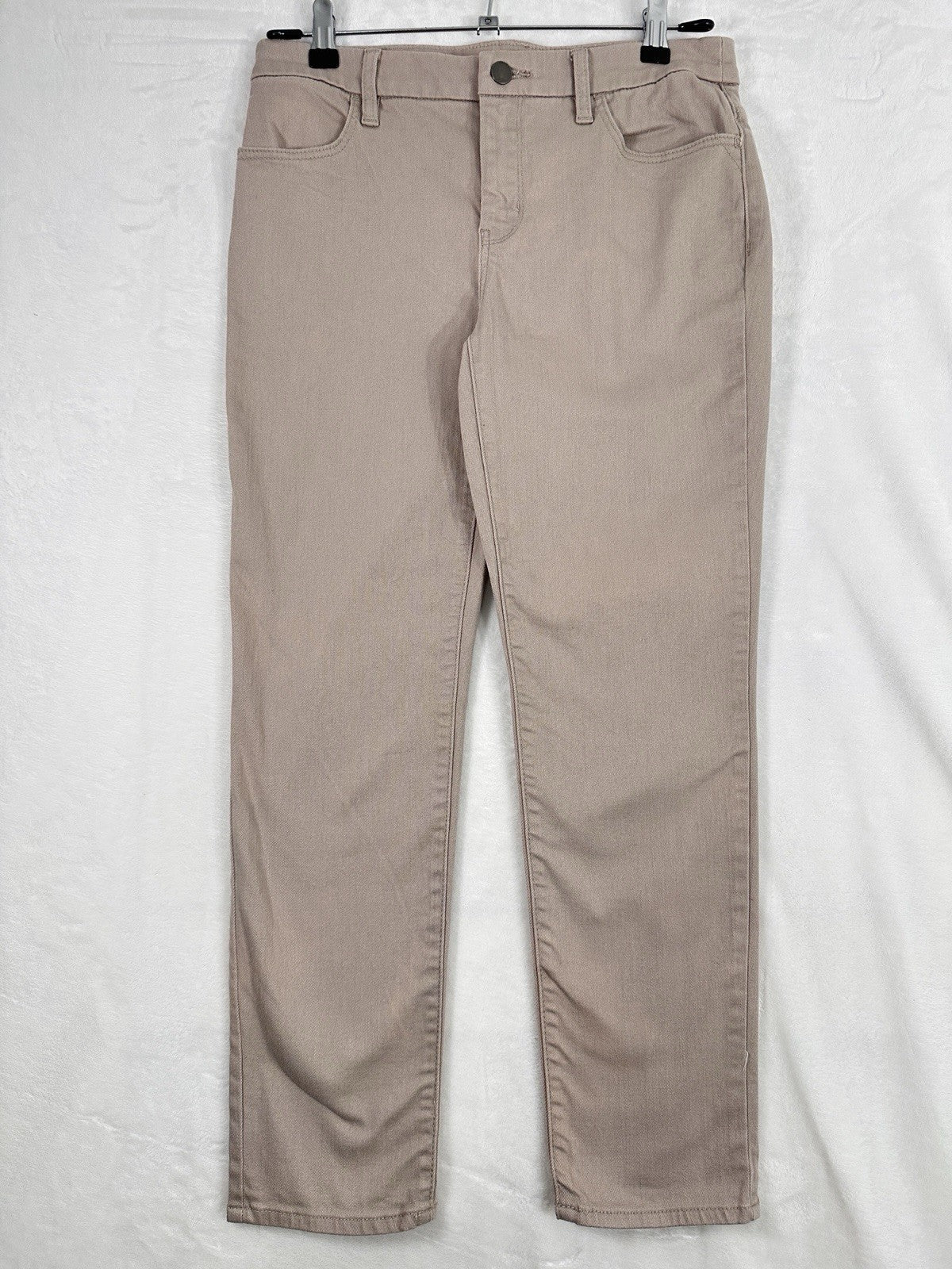 Chicos Jeans 00 US 2 Beige Perfect Stretch Girlfriend Slim Leg Ankle Womens