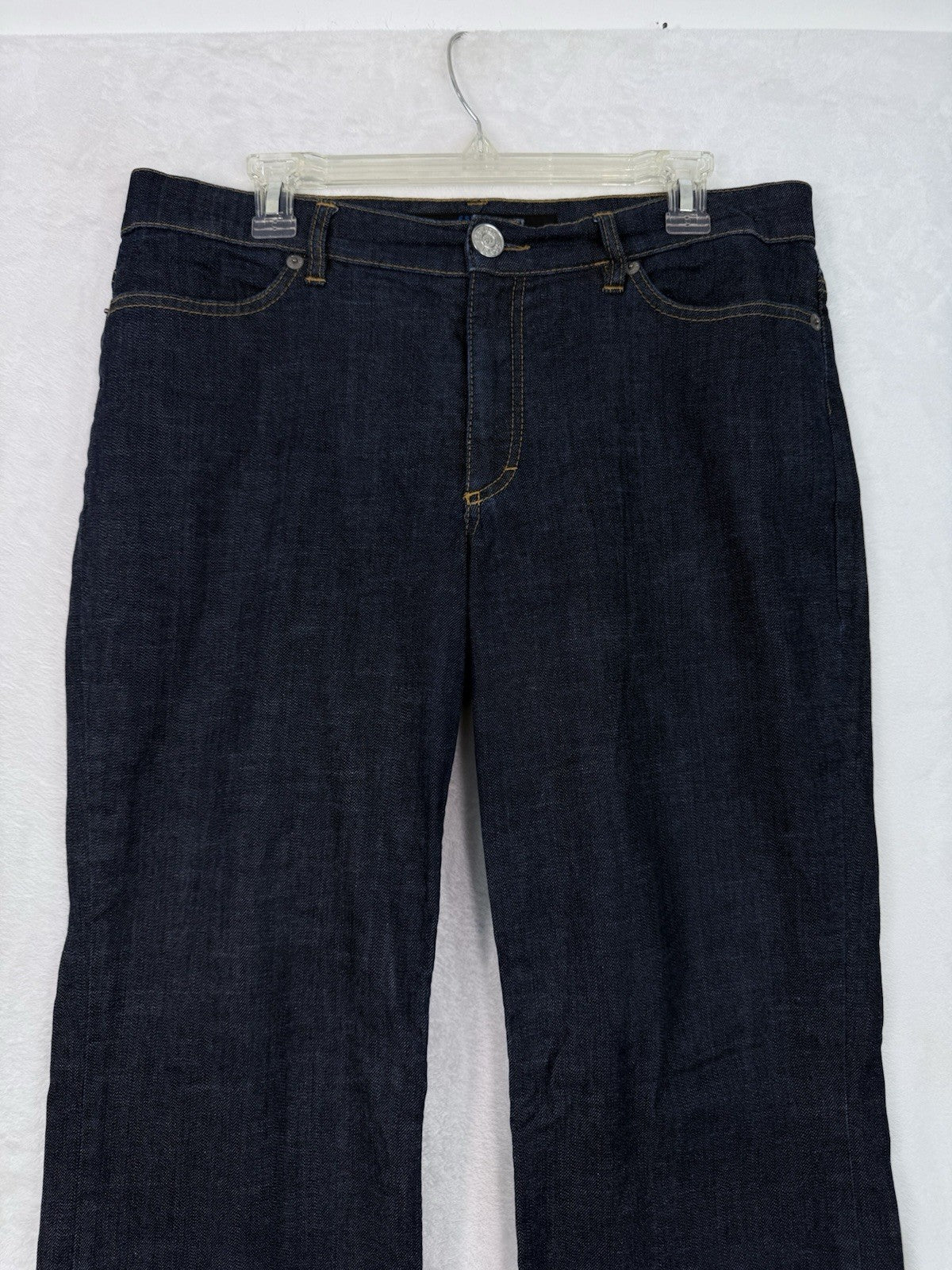 Escada Sport Jeans 44 Womens Dark Blue Denim Straight Leg Made Italy
