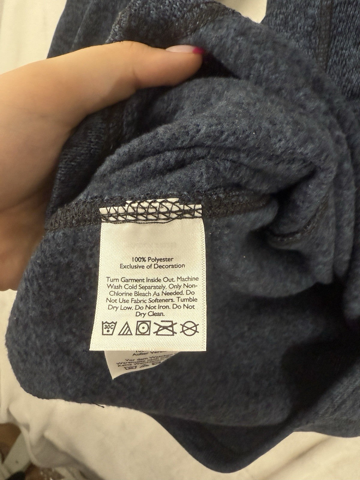 Eddie Bauer 1/4 Zip Radiator Fleece Mens Large Blue Sweater Knit