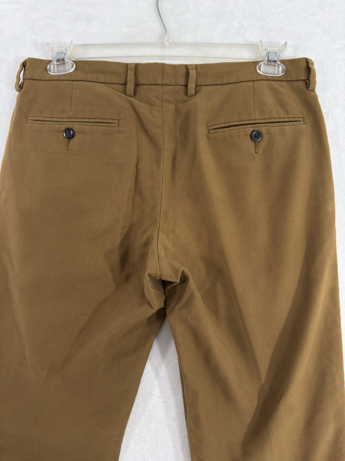 J Crew Bowery Slim Pants 32x30 Brown 100% Cotton Trousers Mens