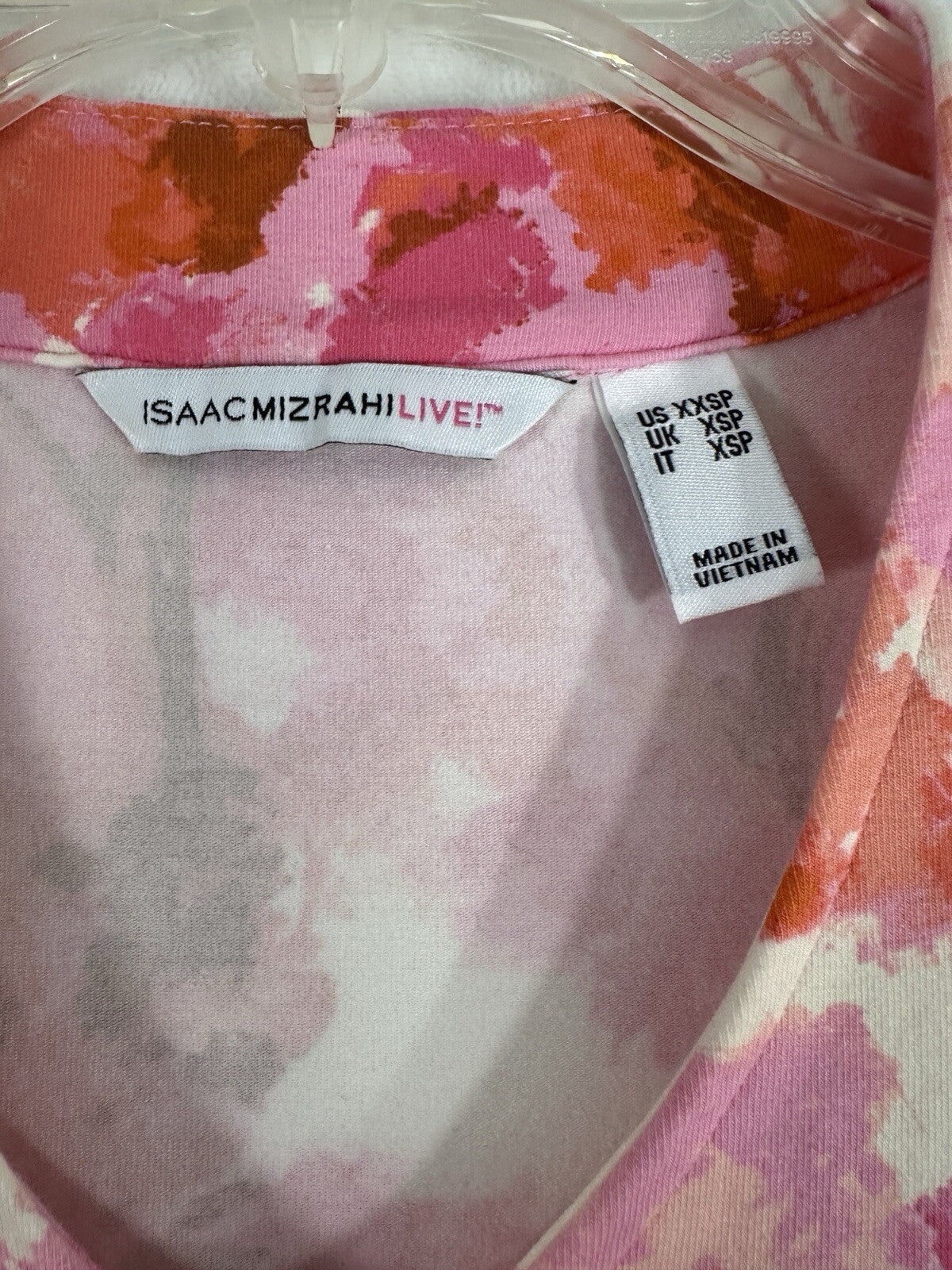 Isaac Mizrahi Live Dress XXS Modal Cotton Knit Pink Swing A Line Short Sleeve