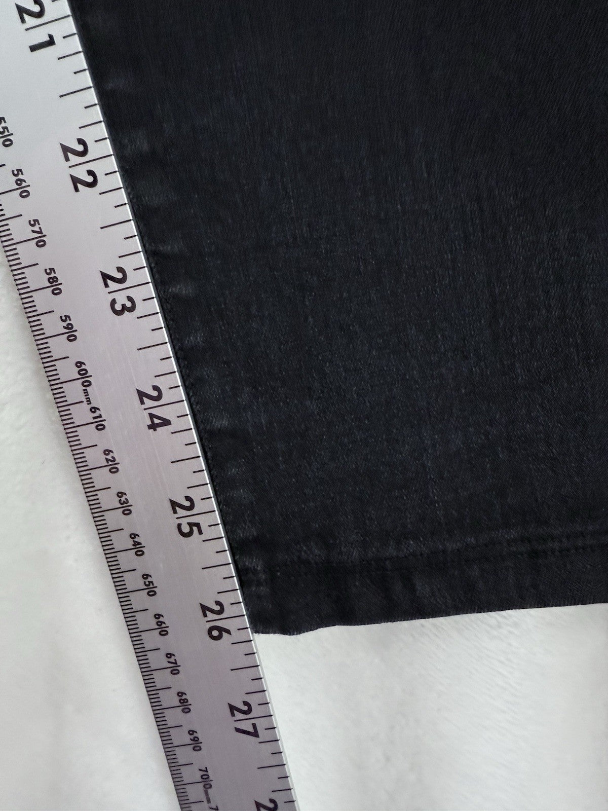 Eileen Fisher Small Petite Black Pull On Jeans Denim Pants Womens SP PP